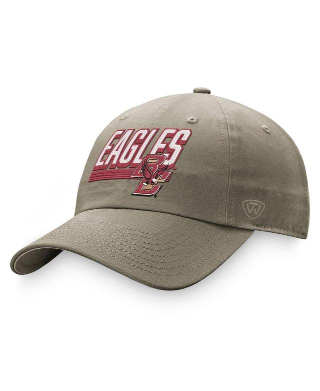 Mens Top of the World Khaki Boston College Eagles Slice Adjustable Hat Product Image