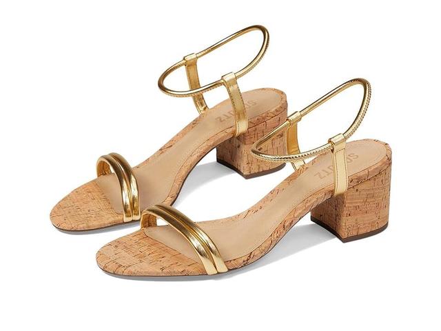 Womens Gimenez 60MM Metallic Block-Heel Sandals Product Image