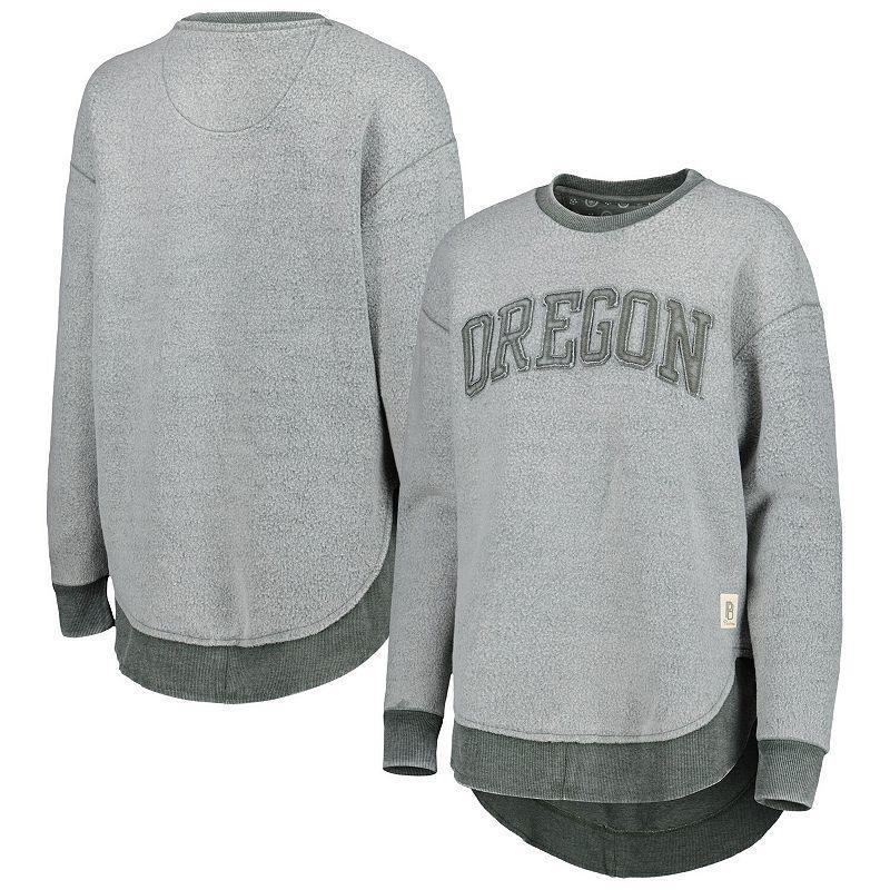 Womens Pressbox Green Oregon Ducks Ponchoville Pullover Sweatshirt Product Image