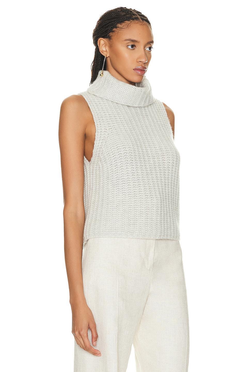 SABLYN Saige Sweater in Light Grey. - size L (also in M, S, XS) Product Image