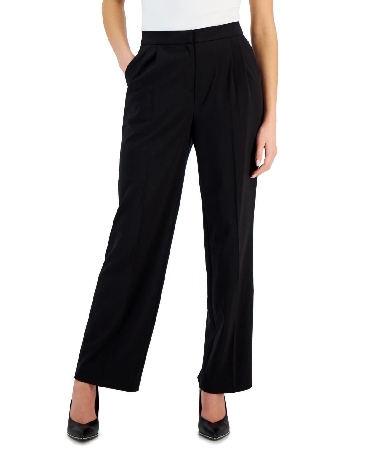 Bar Iii Womens Bi-Stretch Wide-Leg Pants, Created for Macys product image