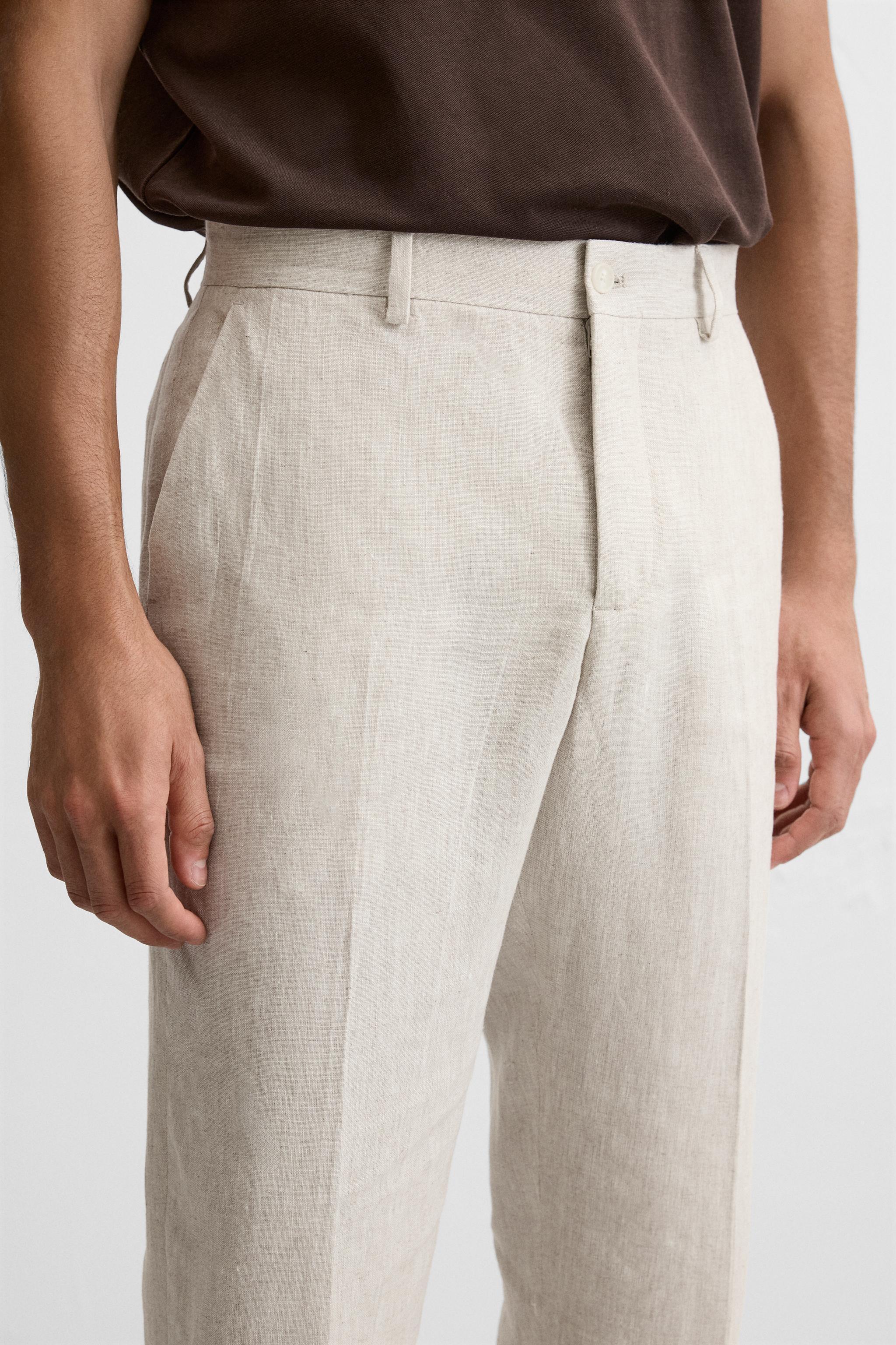 LINEN PANTS IN 100% LINEN Product Image