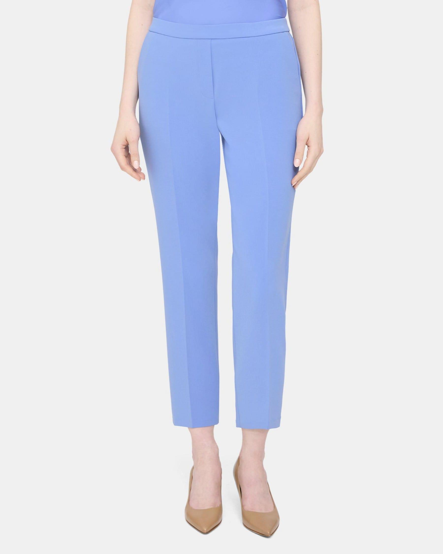 Slim Cropped Pull-On Pant in Crepe product image