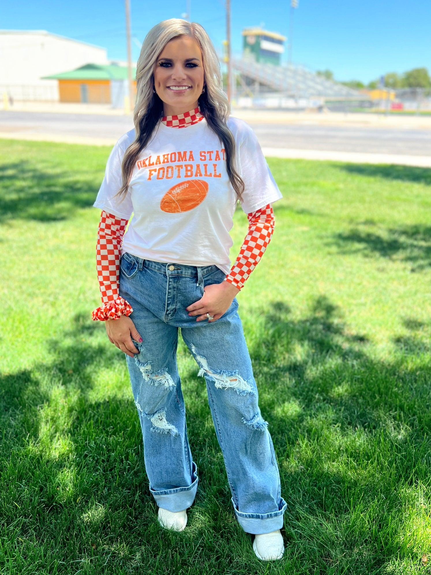 Sterling Kreek Pep Rally Orange Mesh Top Product Image