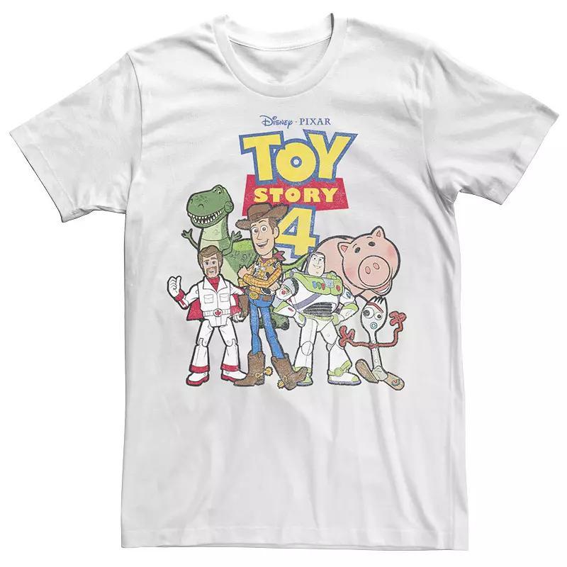 Big & Tall Disney / Pixar Toy Story 4 New Group Shot Movie Logo Poster Tee, Mens Product Image