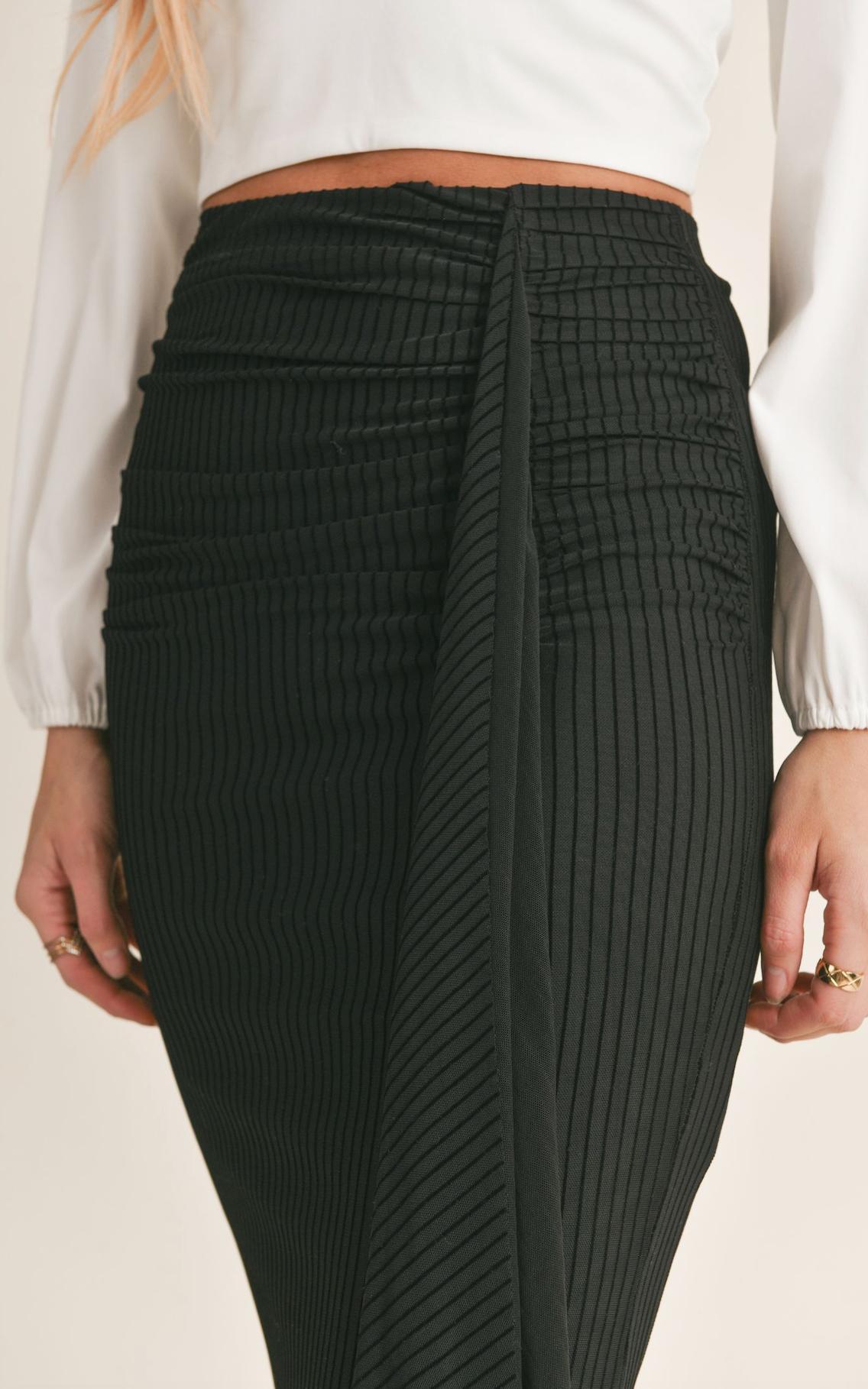 Ruched Midi Skirt Product Image