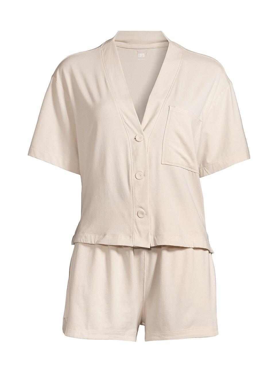 Womens Slumberknit 2-Piece Short-Sleeve Pajama Set Product Image