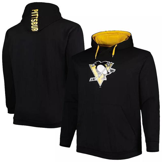 Mens Pittsburgh Penguins Logo Big & Tall Fleece Pullover Hoodie Product Image