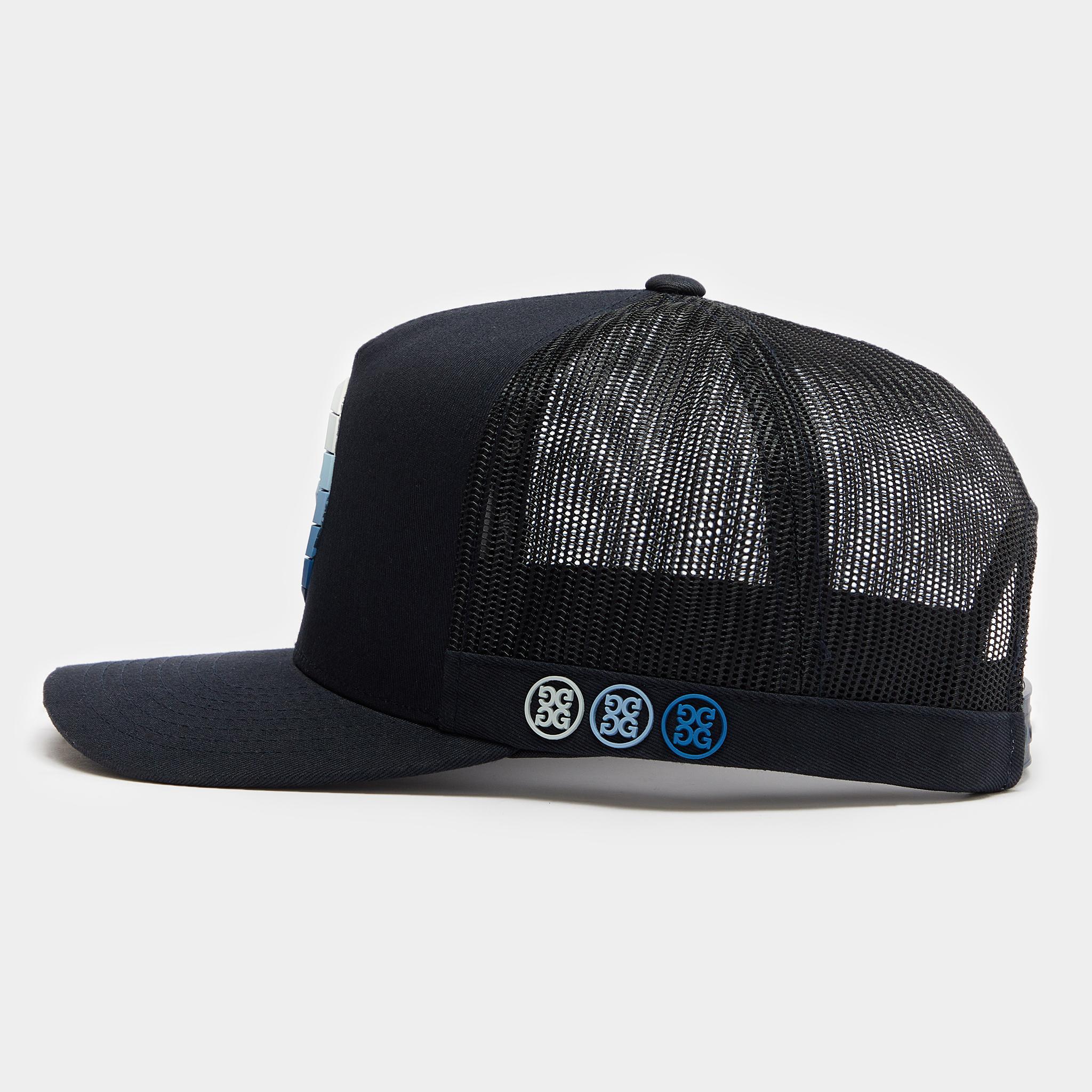 STRIPED QUARTER G COTTON TWILL TRUCKER HAT Product Image