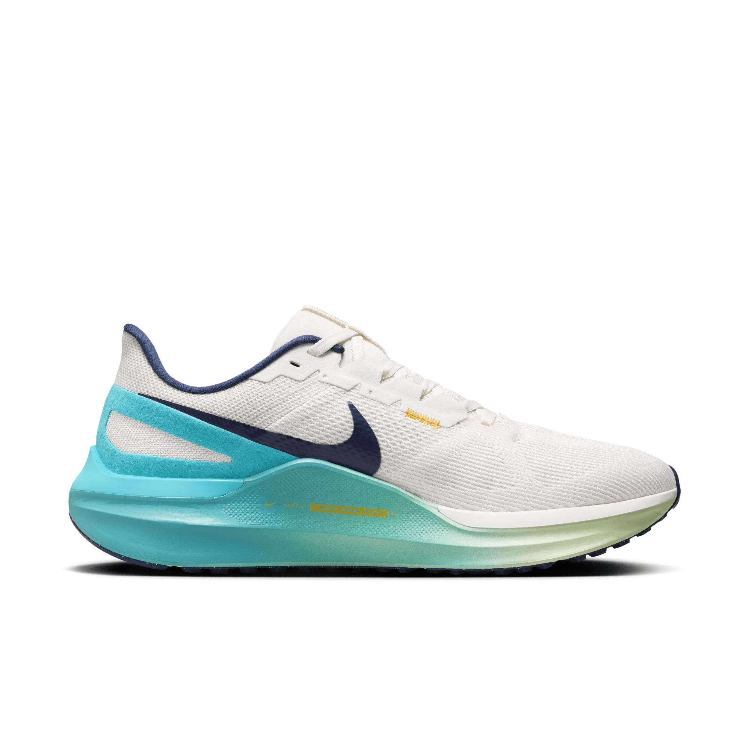 Nike Mens Air Zoom Structure 25 - Running Shoes Phantom/Midnight Navy/Sandal Product Image