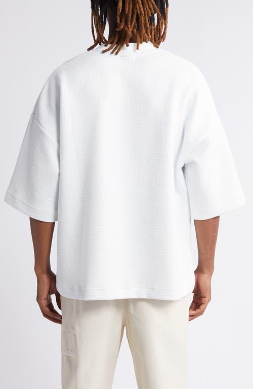 NIKE Air Oversize Crewneck Sweatshirt In Summit White/summit White Product Image