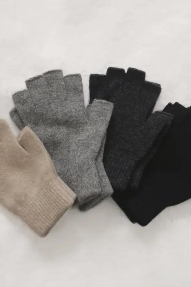 Fingerless Wool Gloves Product Image