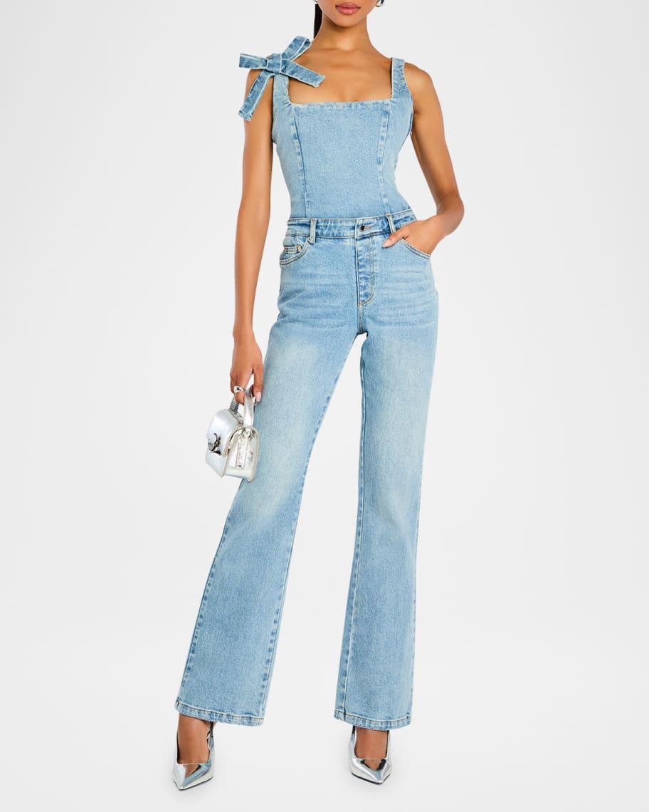 Dawson Sleeveless Denim Jumpsuit Product Image