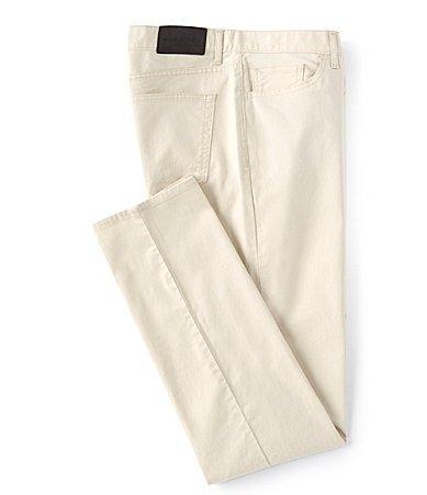 Michael Kors Slim-Fit Parker Stretch Flat Front Twill Pants Product Image