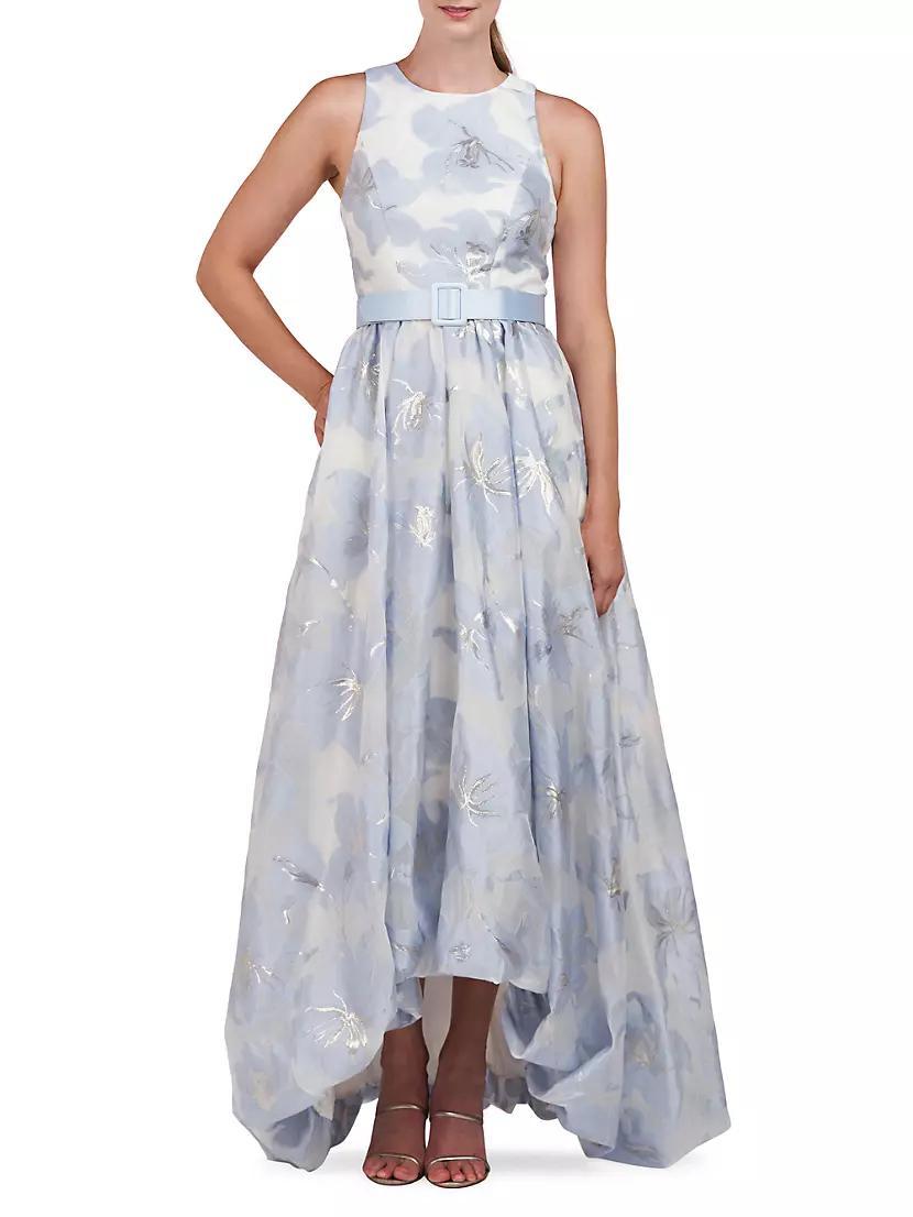 Vivian Floral Organza Jacquard Gown Product Image