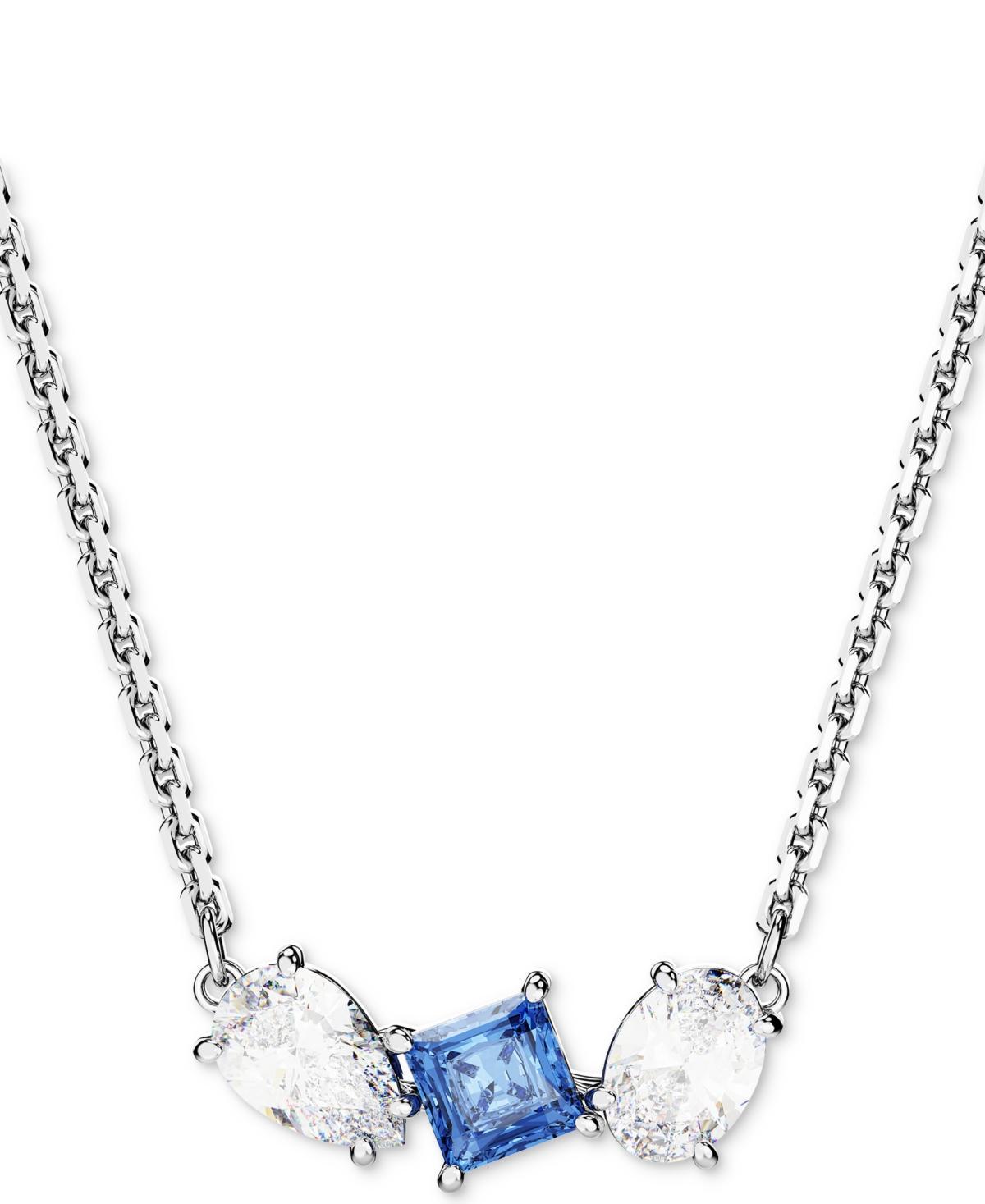 Womens Mesmera Rhodium-Plated & Crystal Mixed Cuts Pendant Necklace Product Image