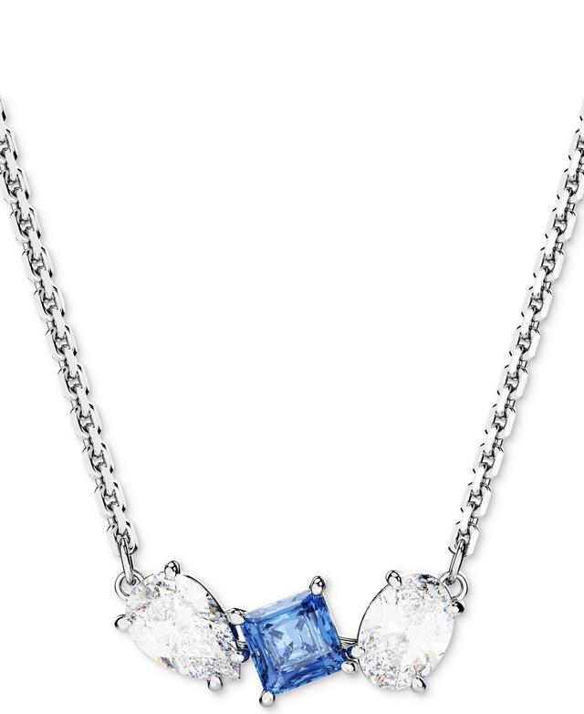 Womens Mesmera Rhodium-Plated & Crystal Mixed Cuts Pendant Necklace Product Image