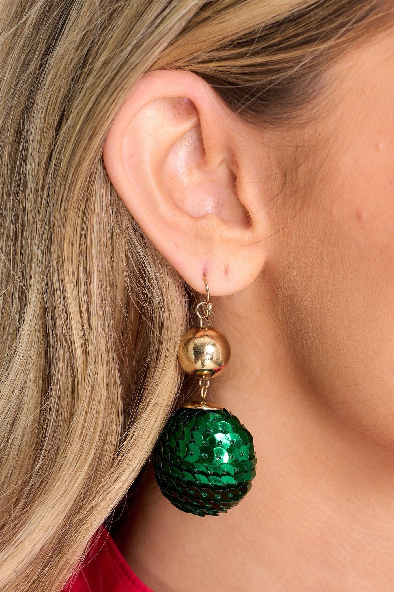 Happiest Holiday Green Earrings Product Image