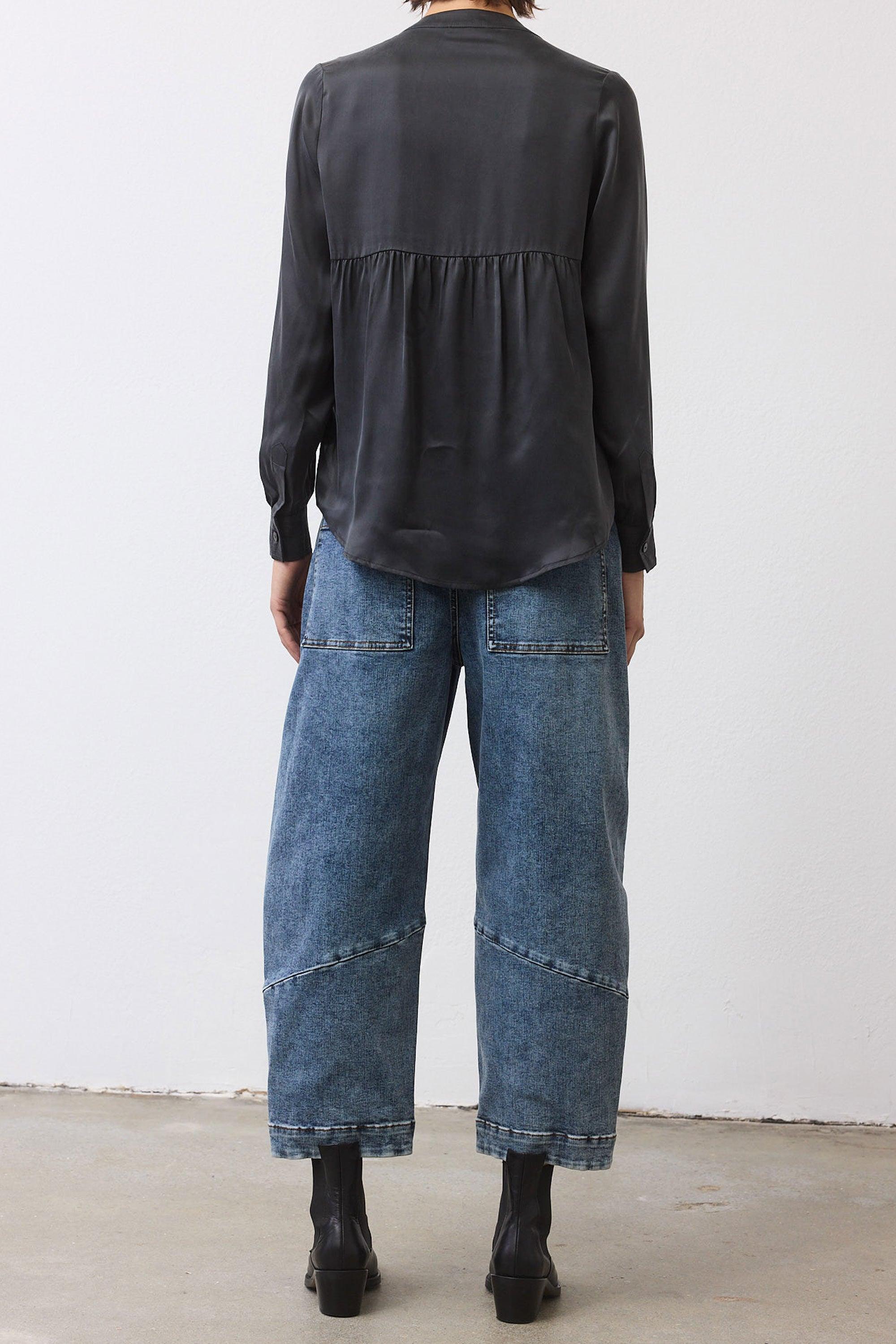 The Petite Slouchy Denim Pants Product Image