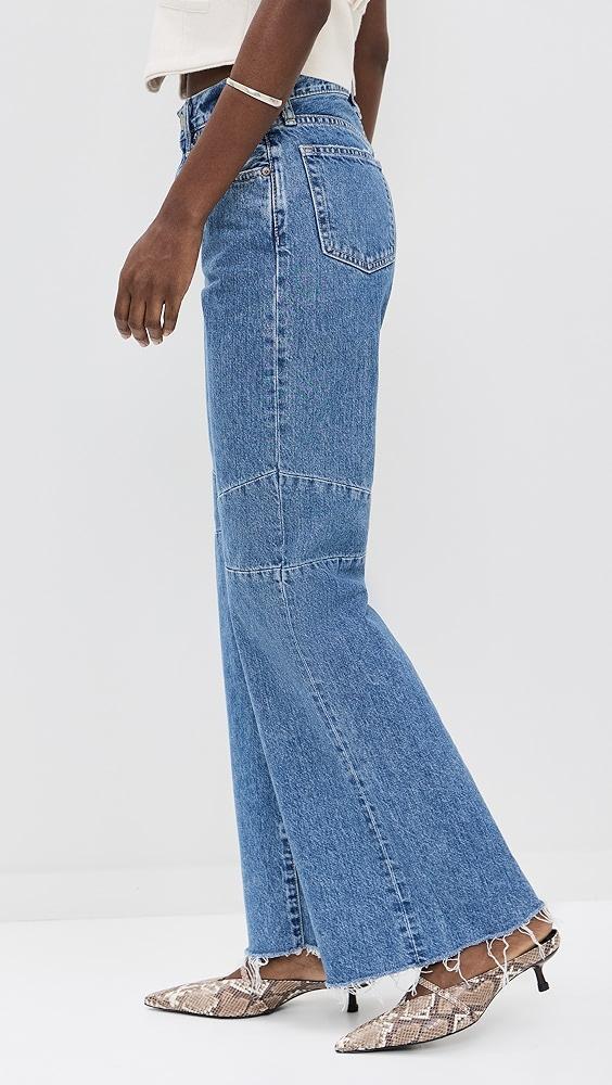 MOUSSY VINTAGE MV Riviera Switching Flare Jeans | Shopbop Product Image