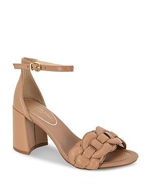 Kenneth Cole Womens Luisa Woven Ankle Strap High Heel Sandals Product Image