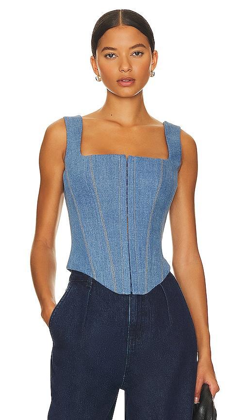 Denim Corset Top Product Image