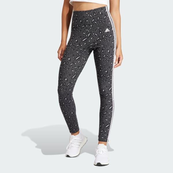 Essentials 3-Stripes Animal Print Leggings Product Image