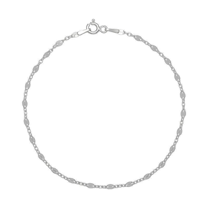 PRIMROSE Sterling Silver Mirror Chain Bracelet, Womens Product Image