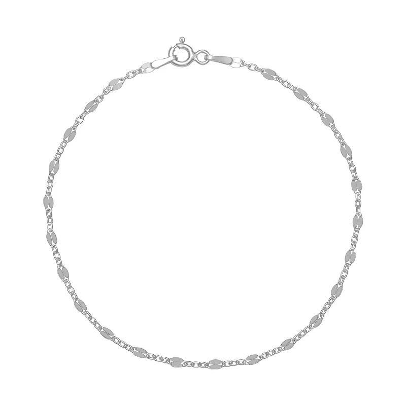 PRIMROSE Sterling Silver Mirror Chain Bracelet, Womens Product Image