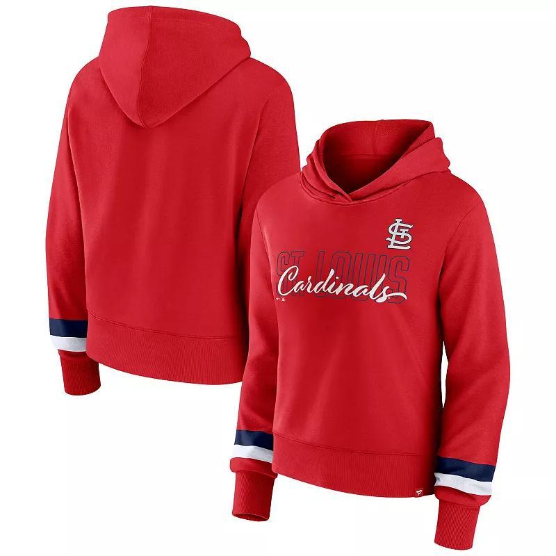 Womens Fanatics Branded St. Louis Cardinals Over Under Pullover Hoodie Product Image