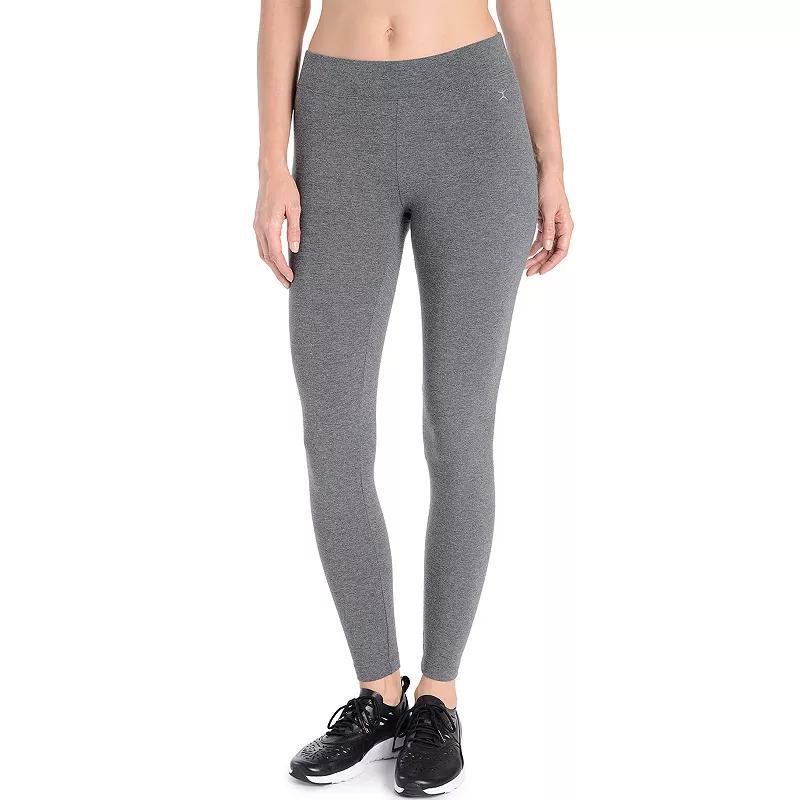 Womens Danskin Wide Waist Ankle Leggings Grey Gray Heather Product Image