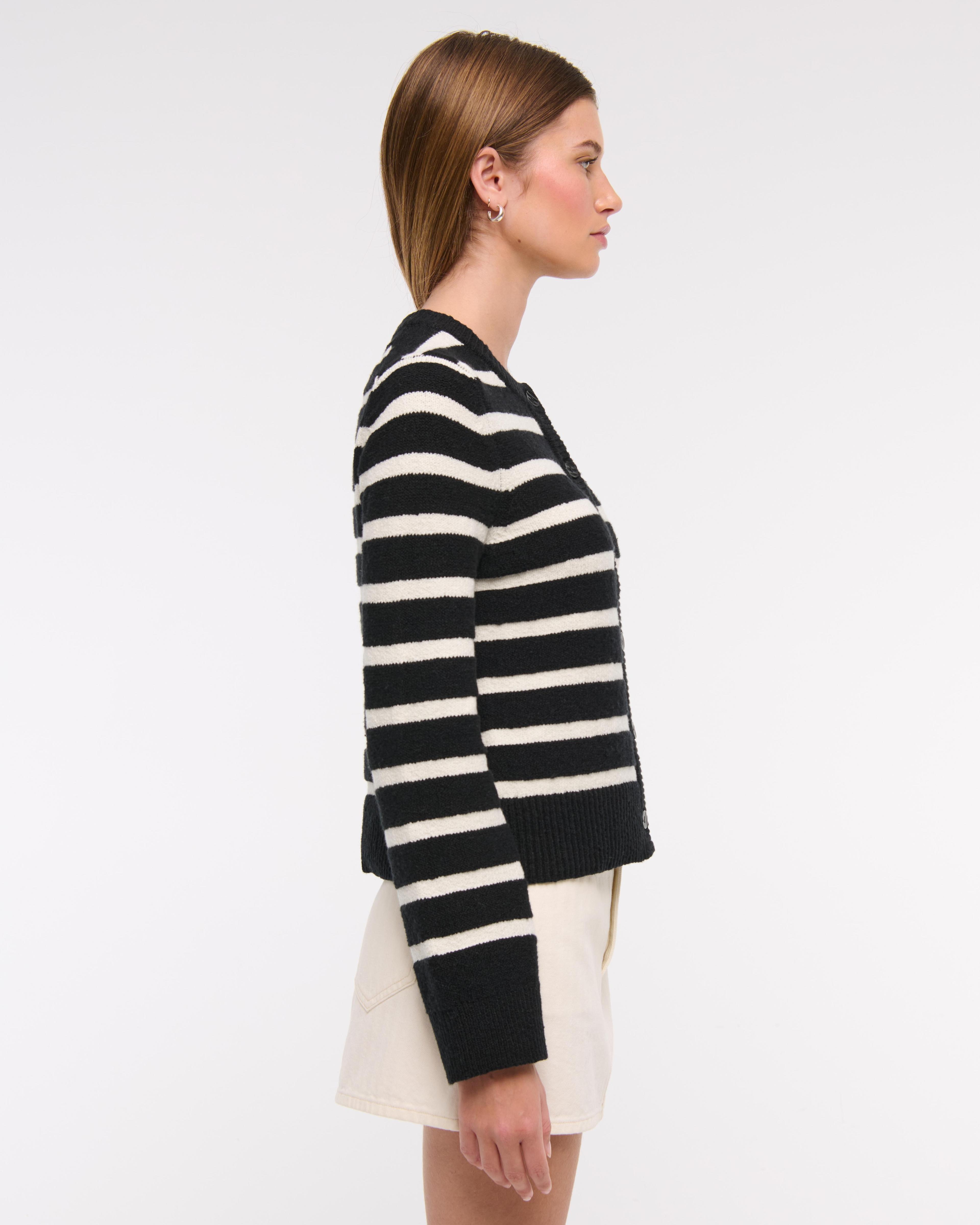 Textural Crew Cardigan Product Image