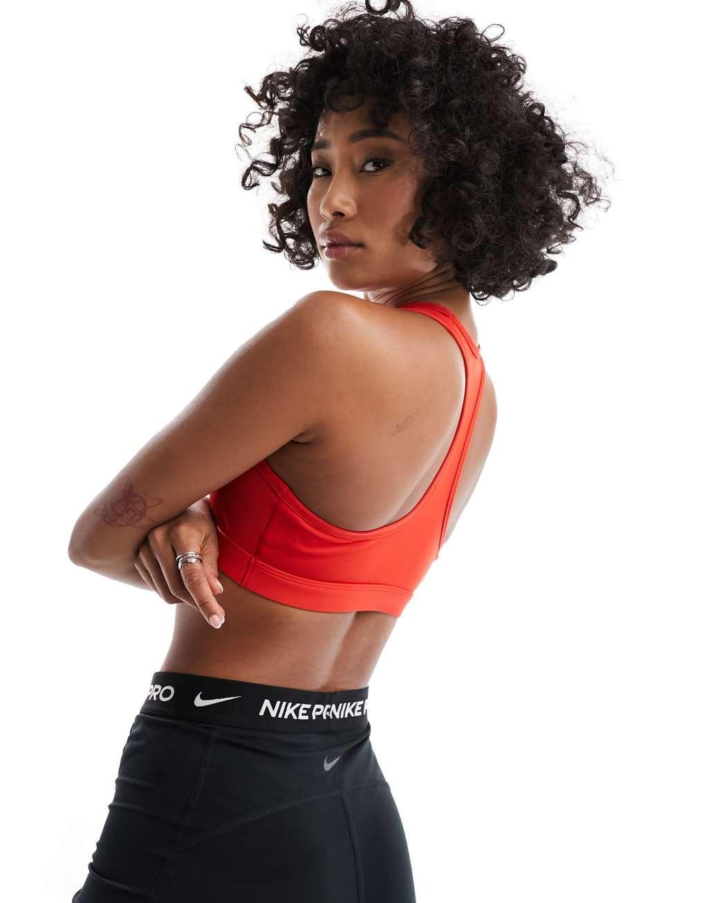 Nike Training mini swoosh medium support sports bra Product Image