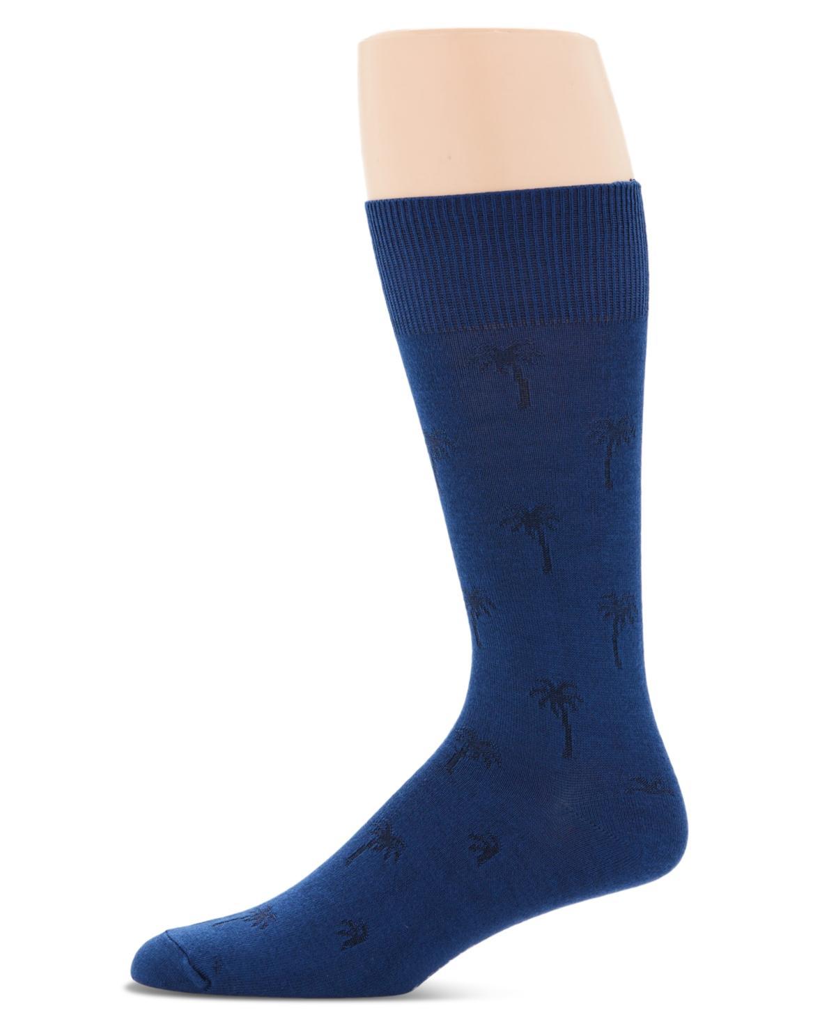 Perry Ellis Portfolio Mens Textured Palm Tree Dress Socks Product Image