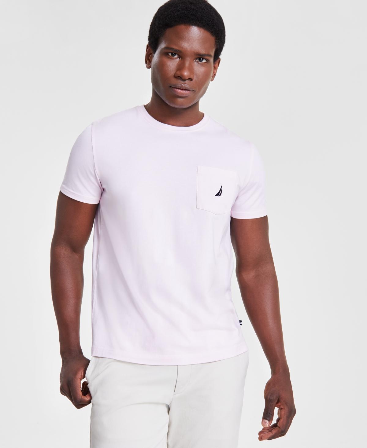 Nautica Mens Classic-Fit Solid Crew Neck Pocket T-Shirt Product Image