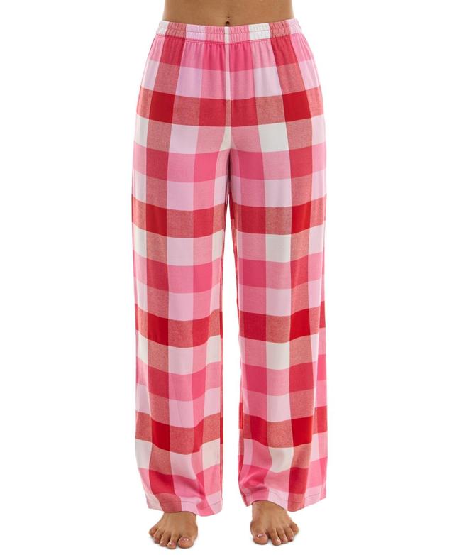 Roudelain Womens Printed Flannel Pajama Pants Product Image