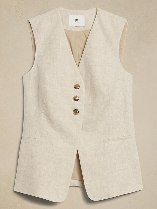 Lina Linen Vest Product Image