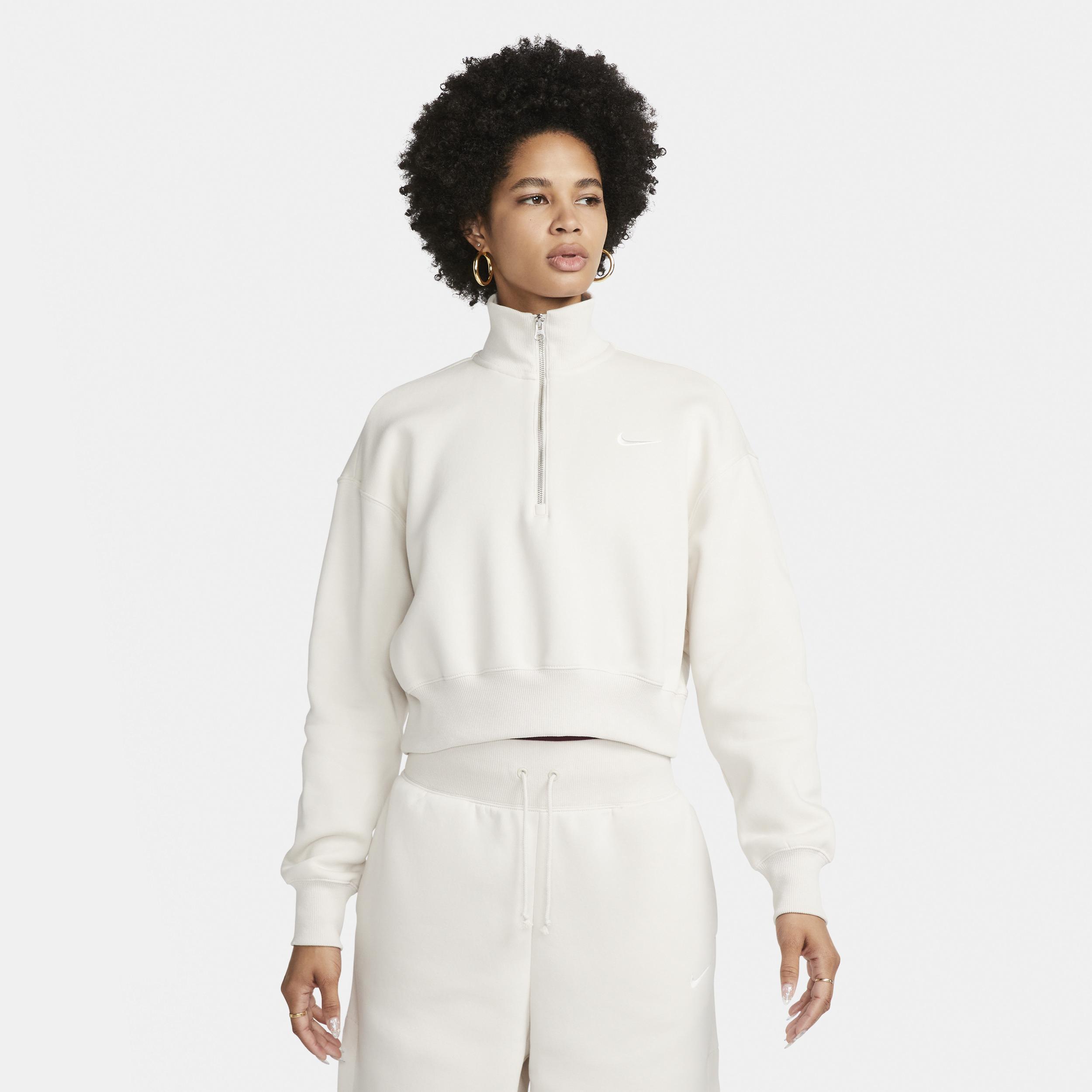 Women's Nike Sportswear Phoenix Fleece 1/2-Zip Cropped Sweatshirt Product Image