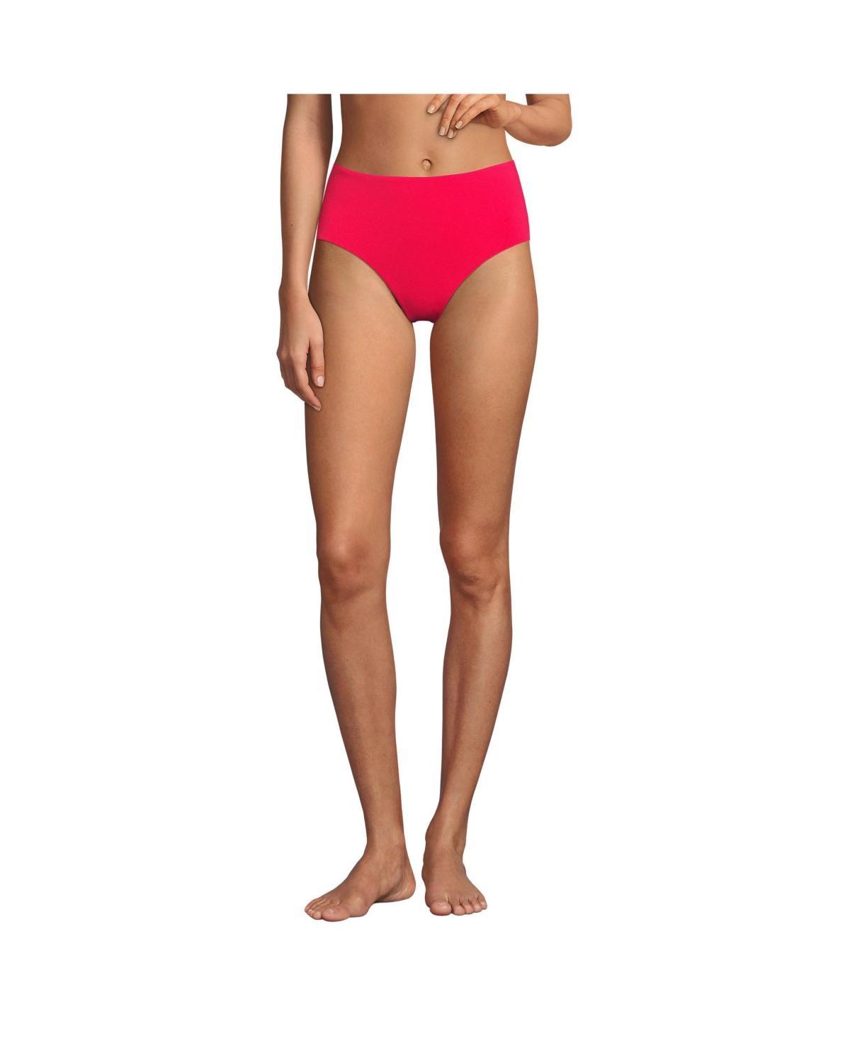 Women's Chlorine Resistant Mid Rise Classic Bikini Bottoms Product Image