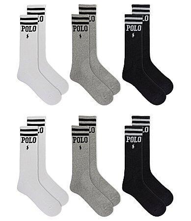 Polo Ralph Lauren StripeLogo Crew Socks 6 Product Image