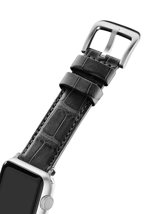 Mens Alligator Smart Watch Strap Product Image