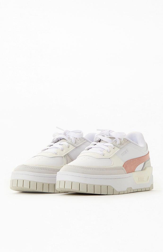 Puma Womens White & Gray Cali Dream Pastel Sneakers in White Product Image