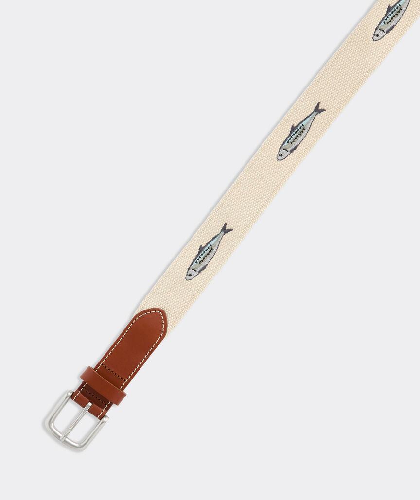 Fish Embroidered Canvas Club Belt Product Image