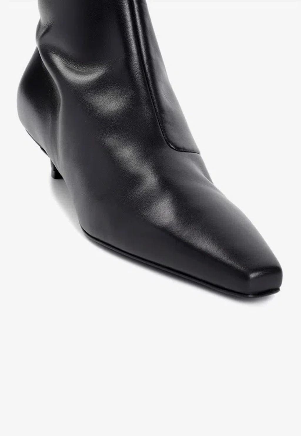 TOTÊME 40 High Boots In Nappa Leather In Black product image