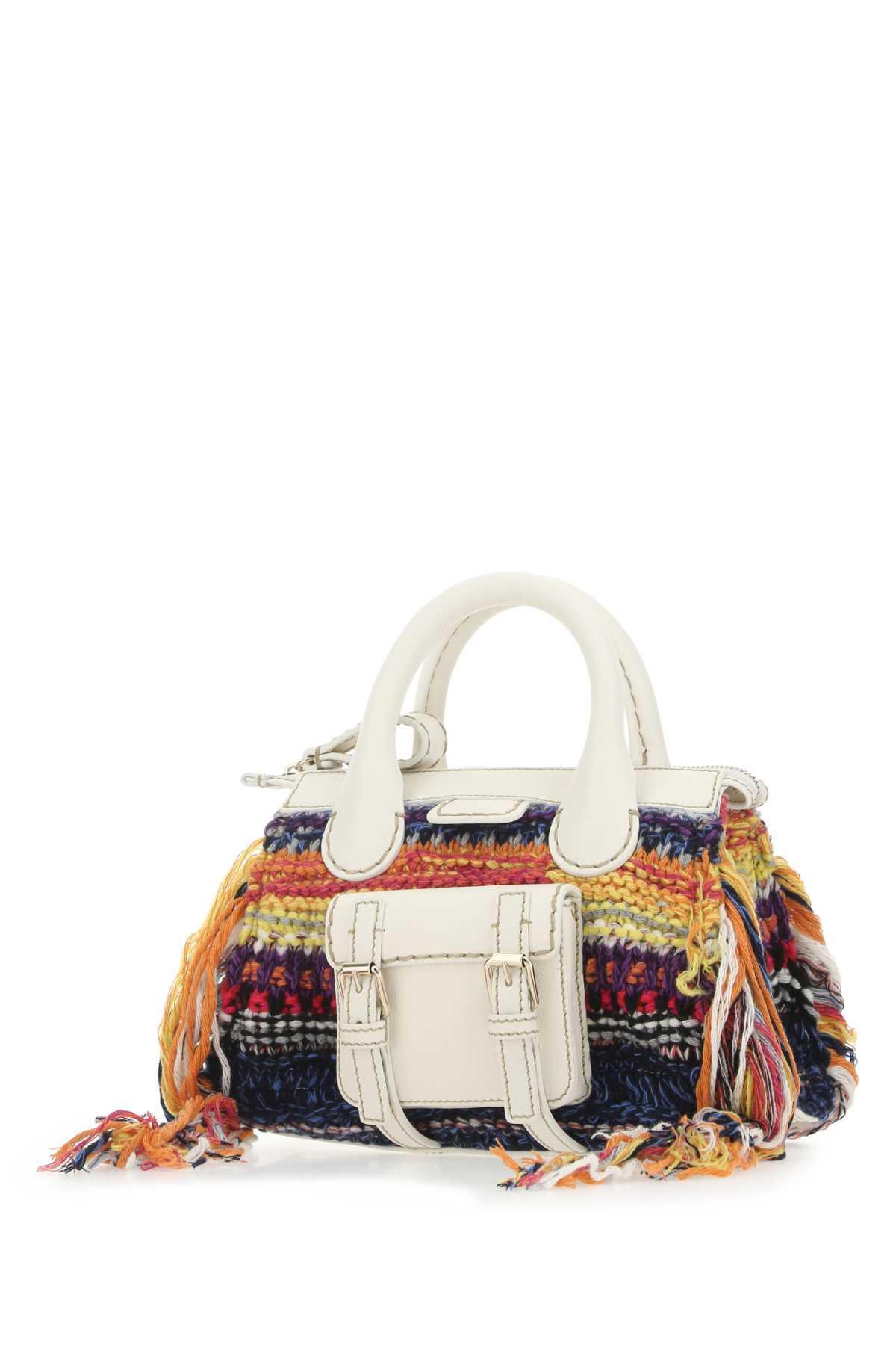 Multicolor Fabric Mini Edith Handbag Product Image