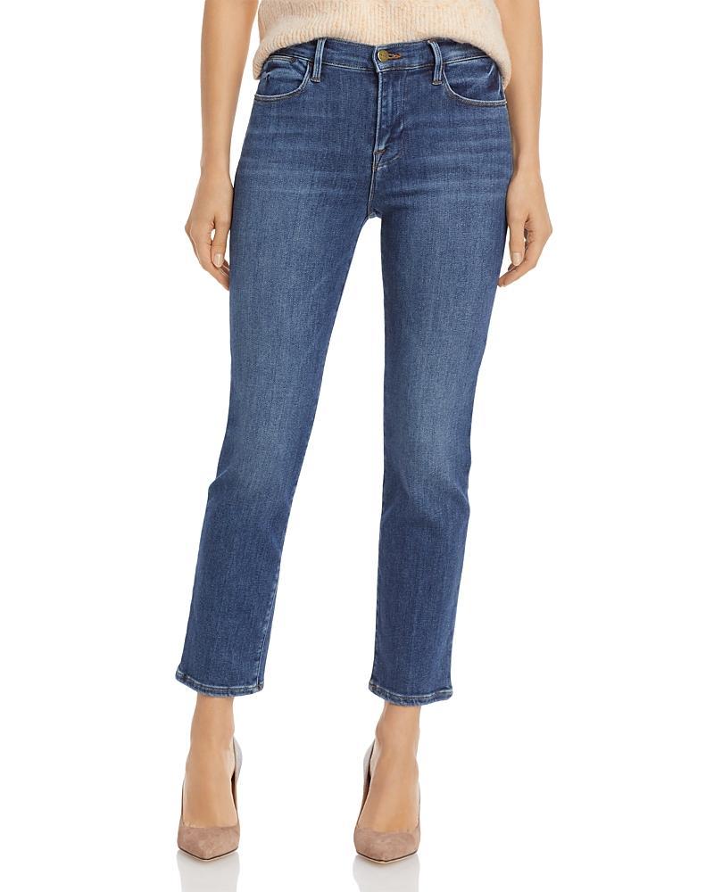 Frame Le High Rise Straight Ankle Jeans in Bestia Product Image