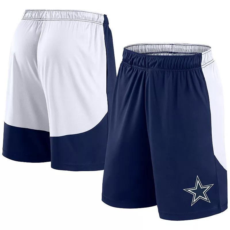 Mens Fanatics Branded /White Dallas Cowboys Go Hard Shorts Blue Product Image