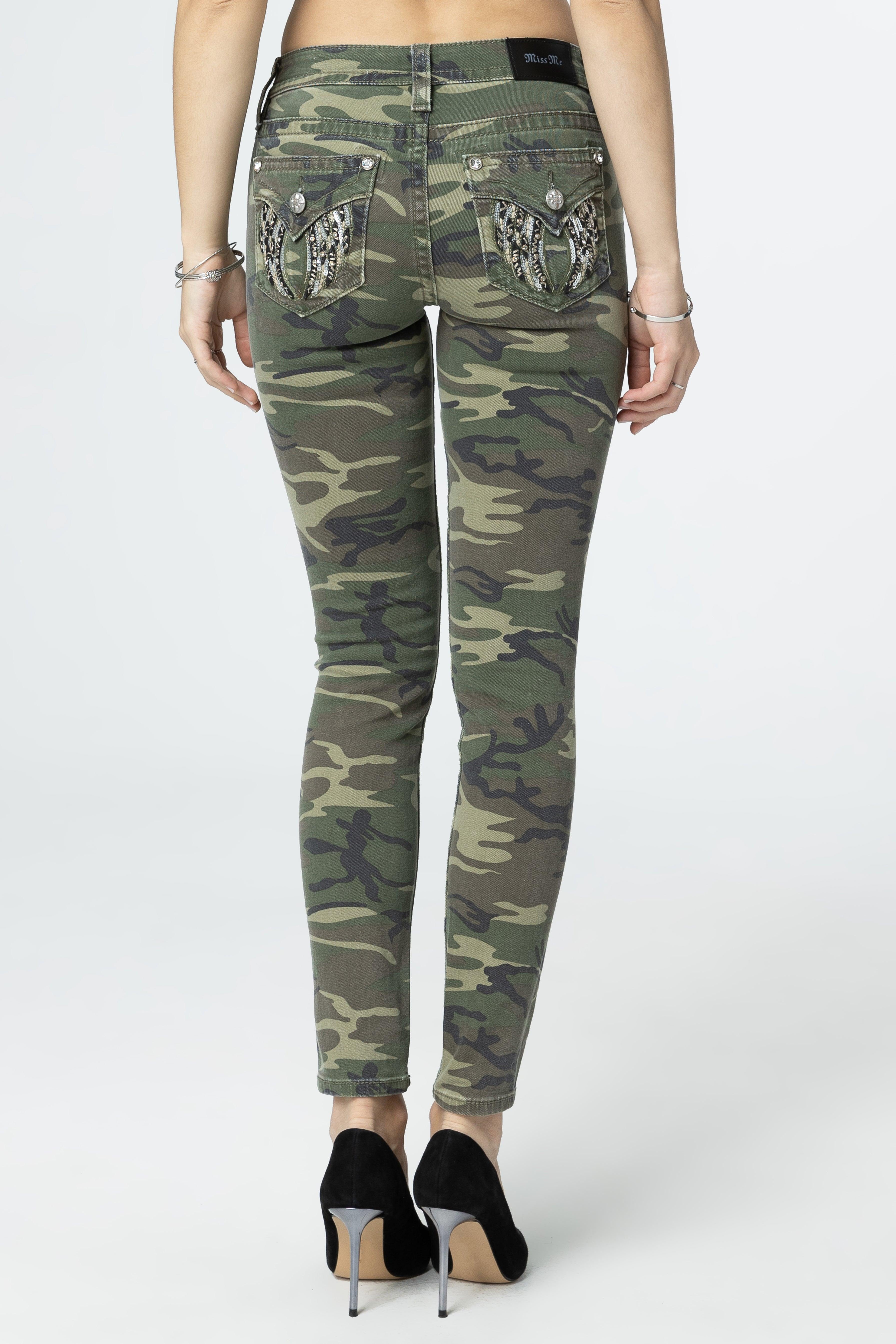 Camo Wings Skinny Jeans Product Image