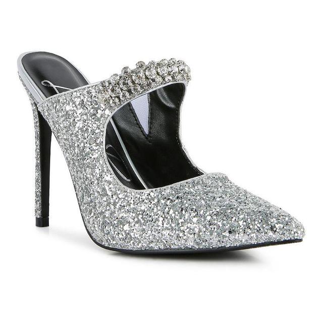 London Rag Twinklet Womens Glitter High Heel Shoes Product Image