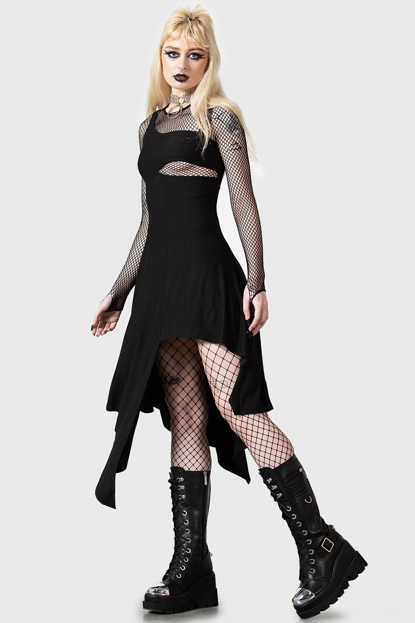 Corvia Asymmetric Dress - Resurrect Female Product Image